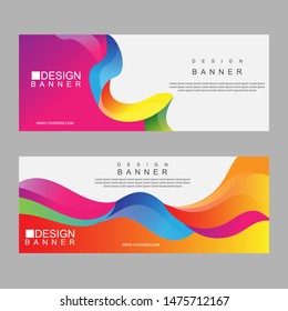 Abstract Vector Web, Presentation & Promotional Banner Template.