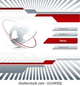 abstract vector web site template. Elements for your design