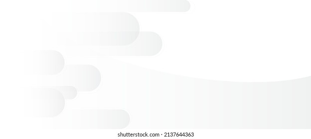 Abstract vector white banner template with space for text.