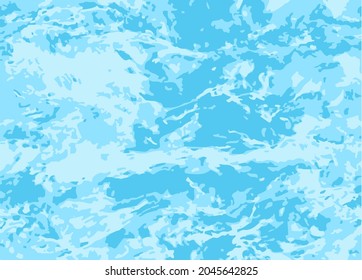 Abstract vector white and blue, turquoise winter background with lines and spots