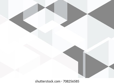 abstract vector of white hexagon geometric background with blank space