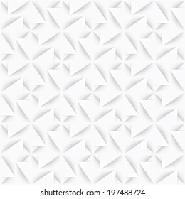 abstract vector white relief geometric seamless pattern texture background