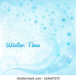 Abstract Vector  Winter Background. 