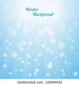 Abstract Vector Winter Background