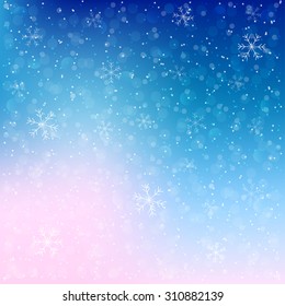 abstract vector winter background