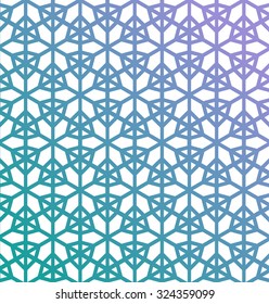 Abstract vector winter holidays colorful background of snowflakes in mosaic