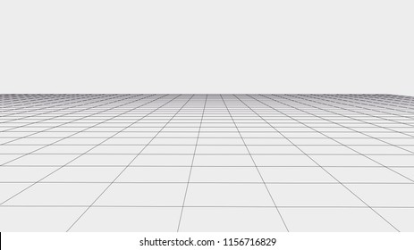 Abstract vector wireframe landscape. Abstract mesh landscapes. Polygonal mountains. Vector illustration.