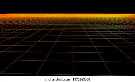 Abstract vector wireframe landscape. Abstract mesh background. Polygonal mountains. Vector illustration.