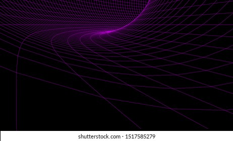 Abstract vector wireframe landscape. Abstract mesh background. Polygonal mountains. Vector illustration.