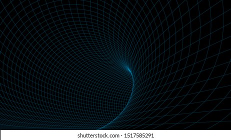 Abstract vector wireframe landscape. Abstract mesh background. Polygonal mountains. Vector illustration.