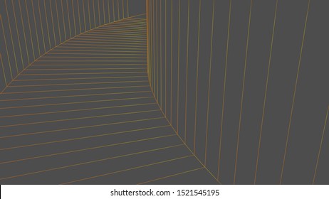 Abstract vector wireframe landscape. Abstract mesh background. Polygonal mountains. Vector illustration.