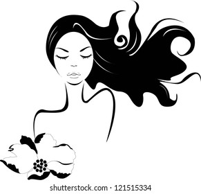 Mulher vetorial abstrata