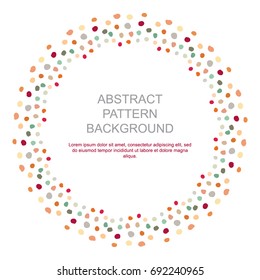 Abstract vector wreath card background