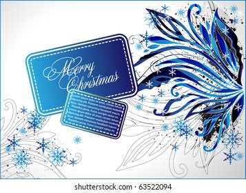 abstract Vector xmas card