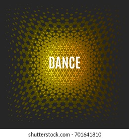 Abstract vector yellow design rounds