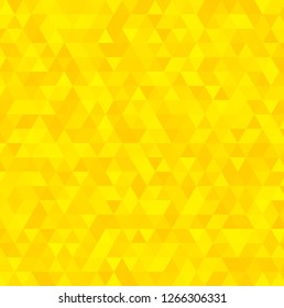 Abstract vector yellow triangle background. Geometric yellow texture pattern.