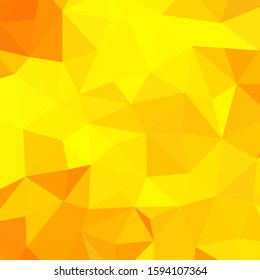 Abstract vector yellow triangular background. polygonal style

