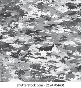 Abstract vectorized texture in grayscale, similar to foliage, square shape, not seamless