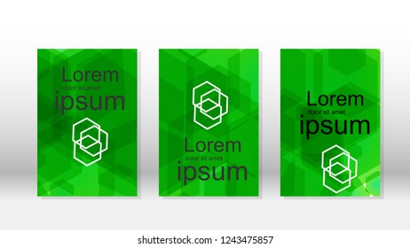 Abstract vectors with hexagon backgrounds for presentations, banners, brochures, book pages, and more