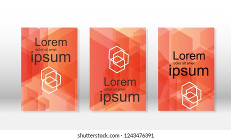 Abstract vectors with hexagon backgrounds for presentations, banners, brochures, book pages, and more