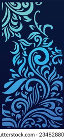 Abstract vegetation on the background