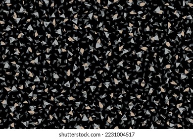 Abstract Venetian Texture. Gray Mosaic Glass Background. Marble Seamless Italian Design. Vector Wall Granite Pattern. Floor Abstract Irregular Art. Stone Terrazzo Print Terrazzo Glass Trendy Texture.