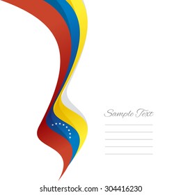Abstract Venezuelan left ribbon vector
