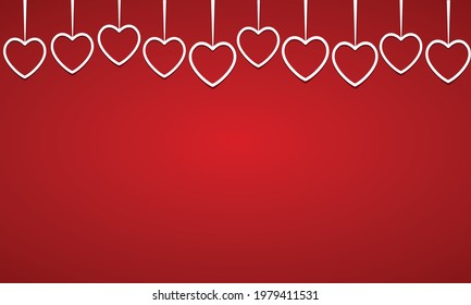 Abstract ventine day background, banner vector