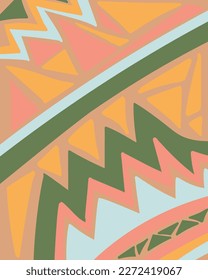 Resumen de fondo vertical con zigzags coloridos.