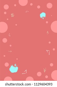 Abstract vertical background with decorative elements. Geometric temlate for poster. Vector illustration. 