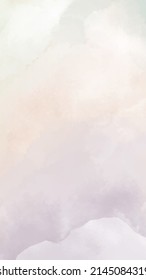 Abstract vertical background designed with soft tone watercolor stains, Vector illustration