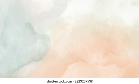 Abstract vertical background designed with soft tone watercolor stains, Vector illustration