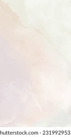 Abstract vertical background designed with soft tone watercolor stains, Vector illustration