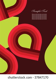 Abstract vertical background. Easy to edit vector image.