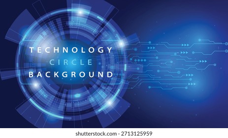 Abstract vertical background featuring a glowing digital platform and lines of data information rising into the dark blue space symbolizing growth and high tech visualization