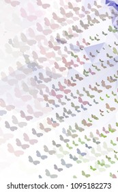 Abstract vertical background with flying butterflies. Vector clip art.