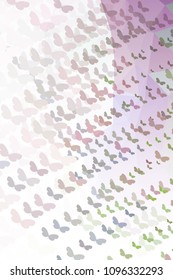 Abstract vertical background with flying butterflies. Vector clip art.
