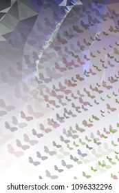 Abstract vertical background with flying butterflies. Vector clip art.