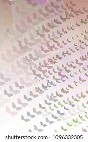 Abstract vertical background with flying butterflies. Vector clip art.