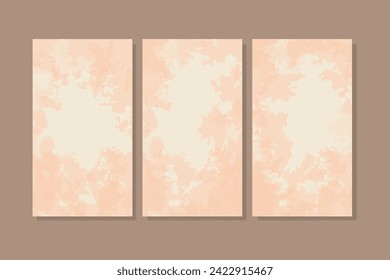 abstract vertical background with grunge patterns and dusty orange colors for various businesses, especially for social media posts, websites, reels, etc.