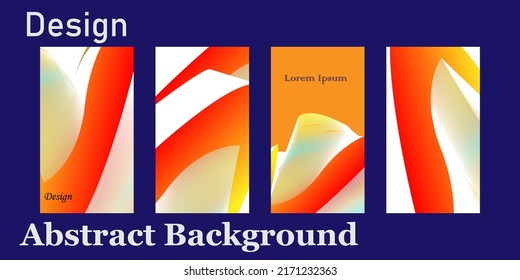 abstract vertical background set for UI design, mobile web, social media template and cover book.