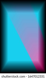 The abstract vertical background sheds bright blue and dimensional.