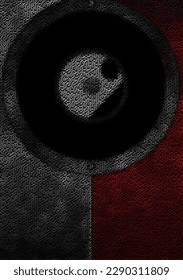 Abstract vertical background, yin yang concept. Complex lines design. Linear Vector illustration.