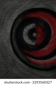 Abstract vertical background, yin yang concept. Complex lines design. Linear Vector illustration.