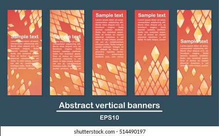 Abstract vertical banner.