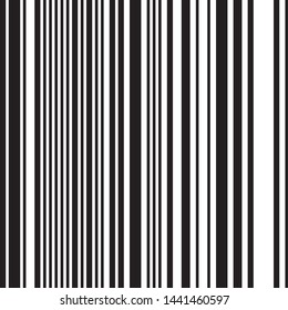 Abstract vertical black lines. Pattern with 50% black and 50% white.