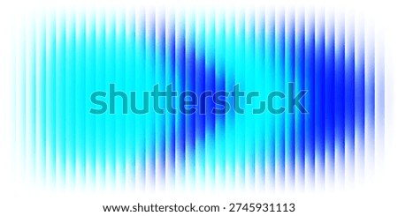 Abstract vertical blue light bar pattern background with glowing cyan center, creating a vibrant digital sound wave or equalizer effect, isolated on