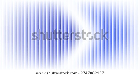 Abstract vertical blue light bar pattern background with glowing cyan center, creating a vibrant digital sound wave or equalizer effect, isolated on
