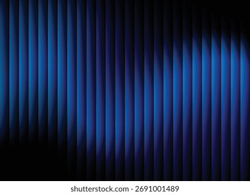 Abstract vertical blue lines with dark shadows creating a modern and elegant background design