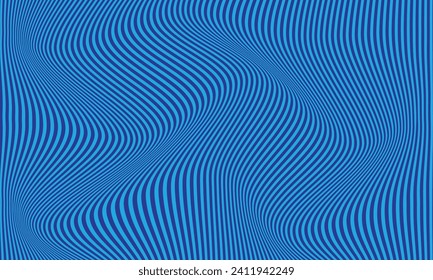 abstract vertical blue wave line pattern.